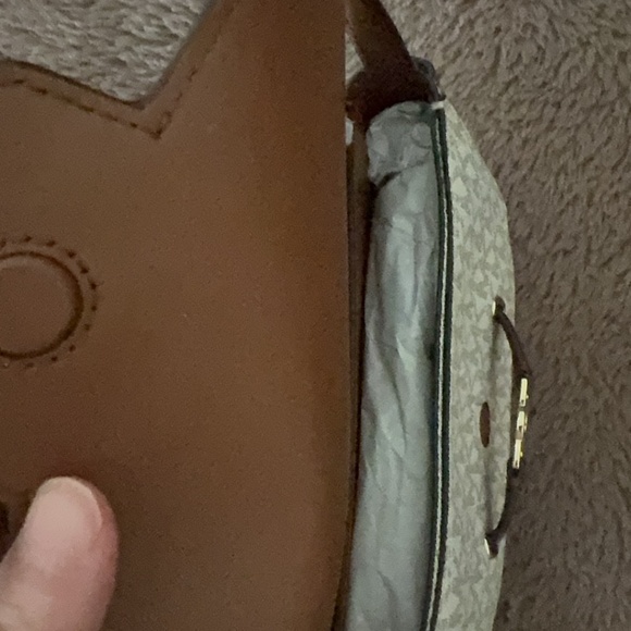 New with tag Michael kors Reed Small Logo and Leather Crossbody Bag brown - Picture 5 of 5